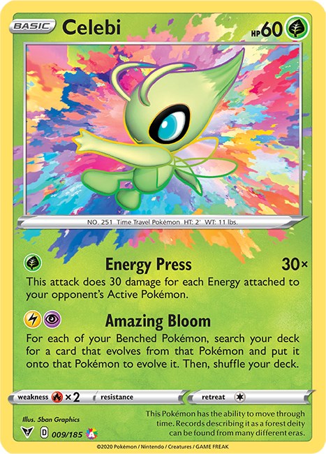 POKÉMON CARD GAME sm8 015/095 PR Celebi Prism