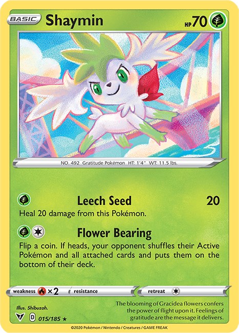 CARD POKEMON EJ VOL. VII #05 SHAYMIN 2020 Sinnoh PERU South America Edition  TCG