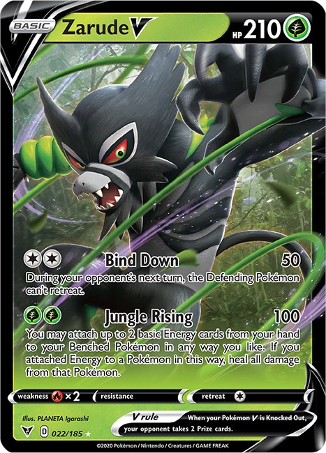 Zarude V - Vivid Voltage Pokémon card 022/185