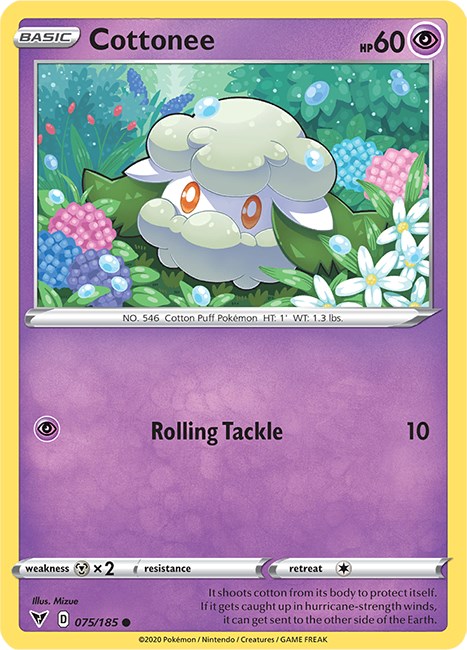 Cottonee card artwork