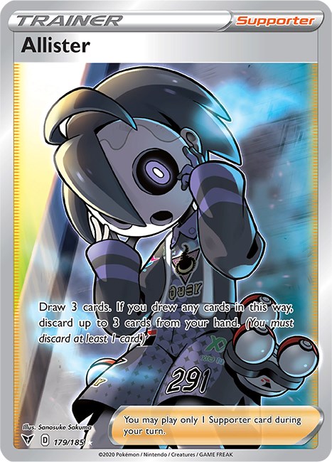Allister (Full Art) - SWSH04: Vivid Voltage Pokemon Trainer Card
