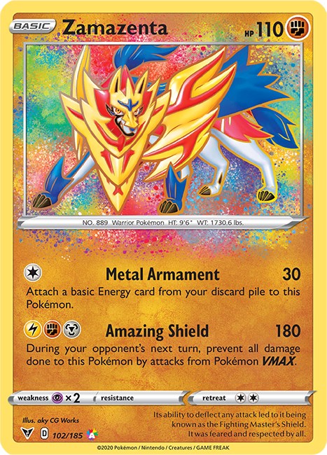 Raikou V Galarian Gallery Gold Metal Pokemon Card