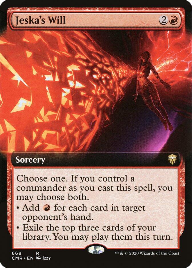 Jeskas Protection Jeska's Will (Extended Art) - Commander Legends - Magic: The Gathering