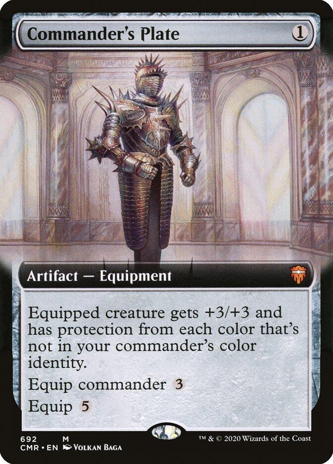 Commander's Plate (Extended Art) Commander Legends Magic The Gathering