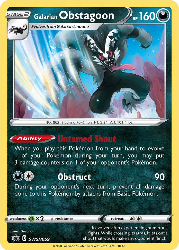 Galarian Obstagoon card artwork