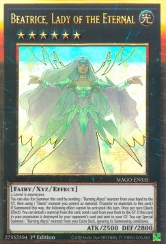 Beatrice Lady of the Eternal Maximum Gold YuGiOh