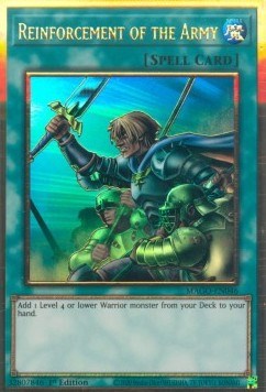 MAGO-EN046 Reinforcement of the Army1st Edition Premium Gold Rare YuGiOh Card 