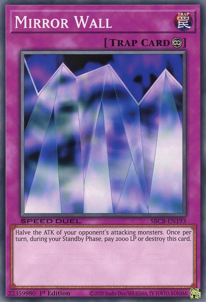 Mirror Wall Speed Duel Battle City Box YuGiOh