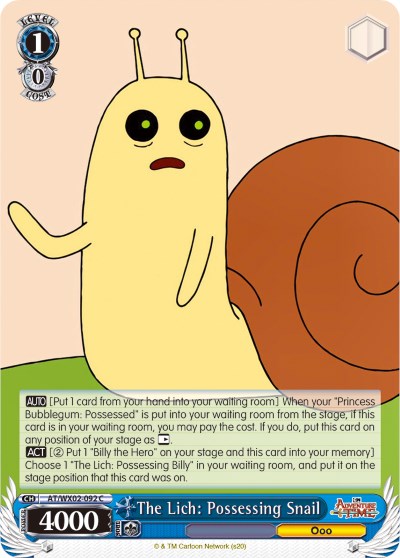 The Lich: Possessing Snail - Adventure Time - Weiss Schwarz