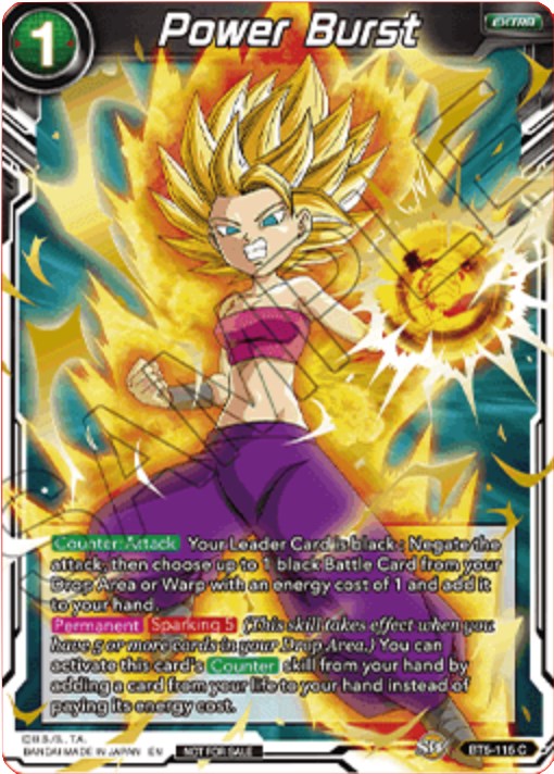 Power Burst (Gold Stamped) - Tournament Promotion Cards - Dragon Ball ...