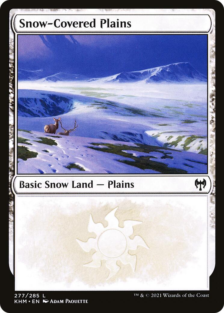SnowCovered Plains (277) Kaldheim Magic The Gathering