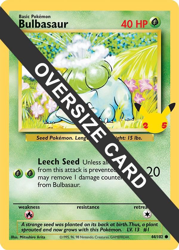 Bulbasaur - Pokemon Oversized Cards - Pokemon