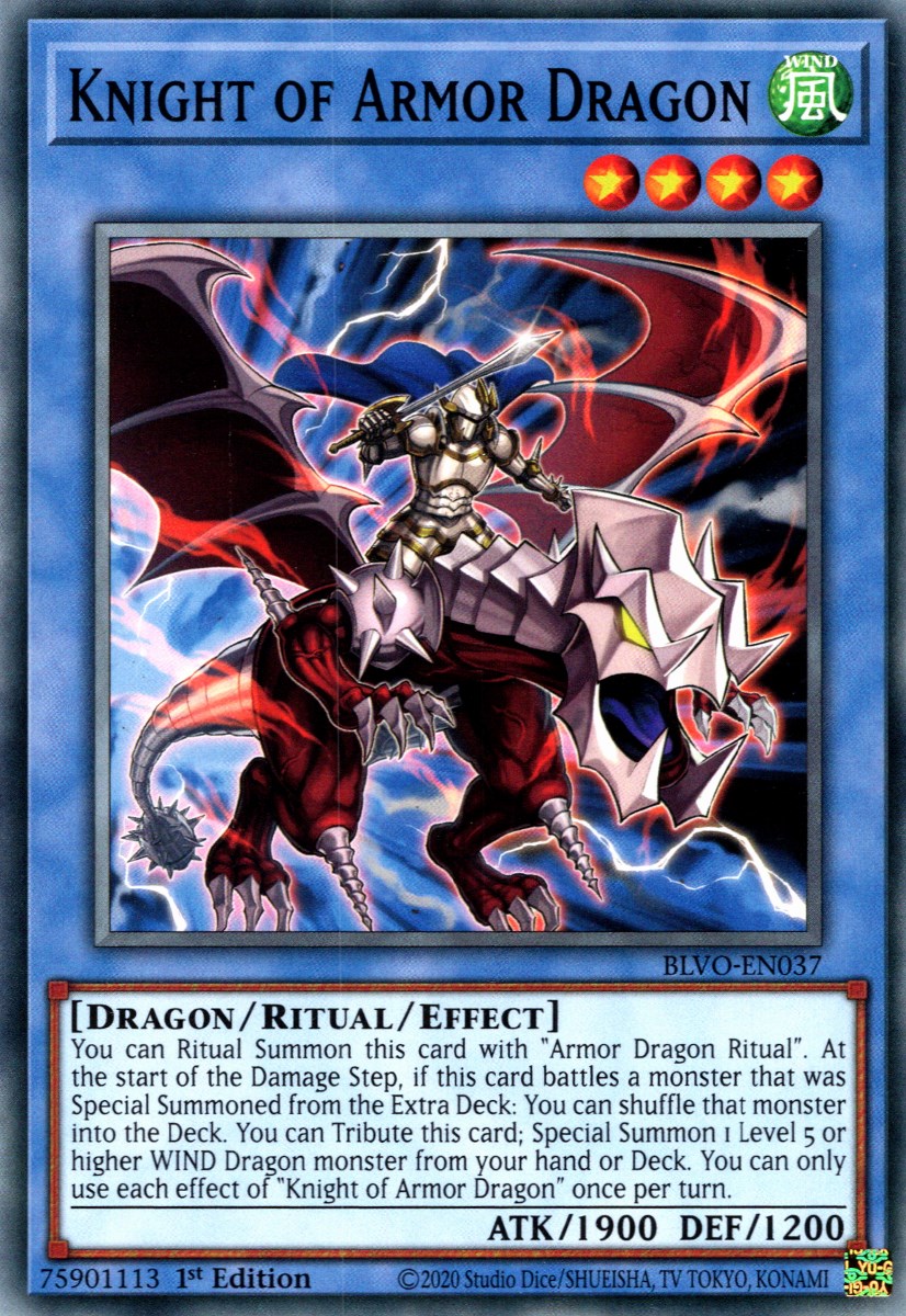 Knight of Armor Dragon - Blazing Vortex - YuGiOh