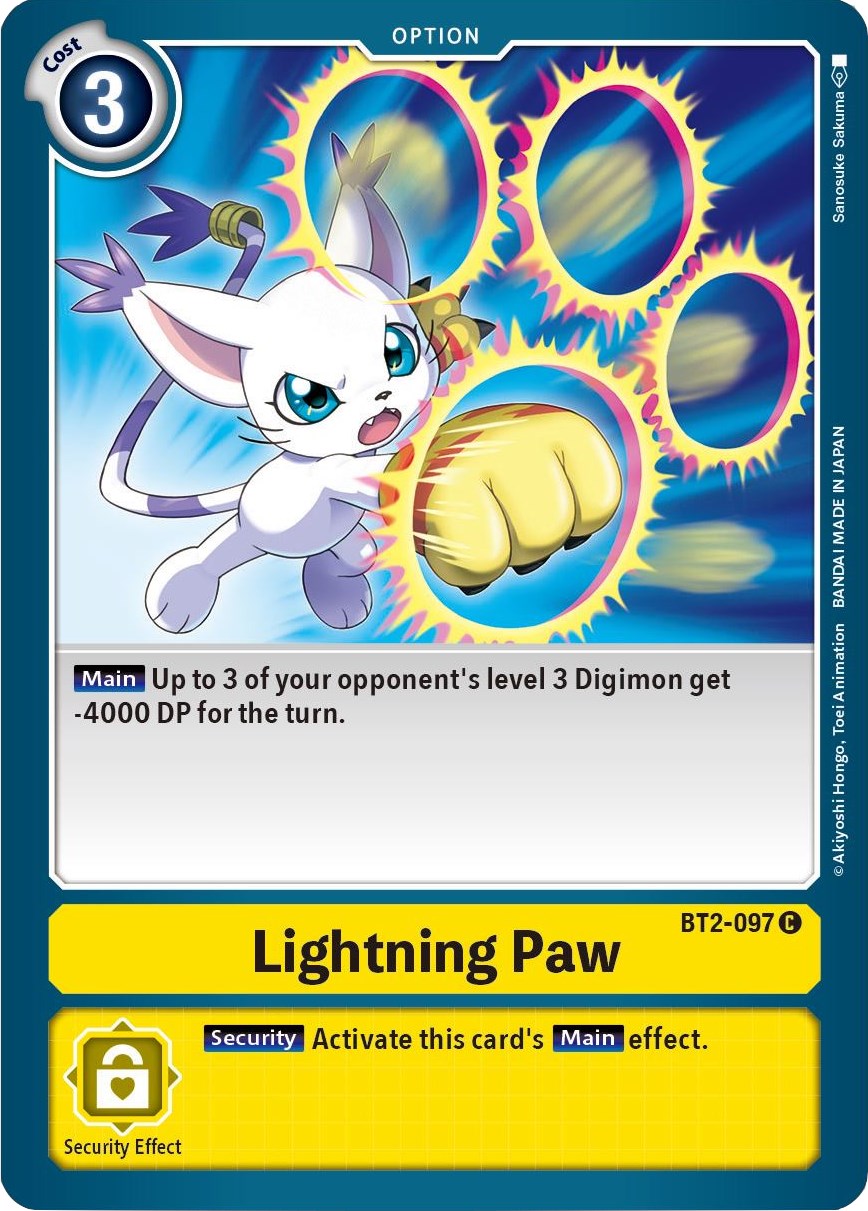 Lightning Paw - Release Special Booster - Digimon Card Game