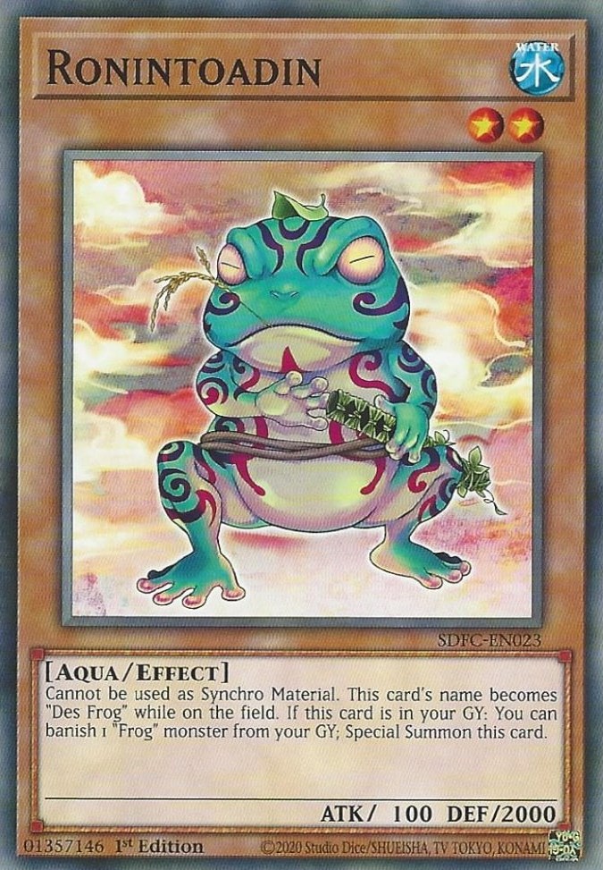 Ronintoadin Structure Deck Freezing Chains YuGiOh