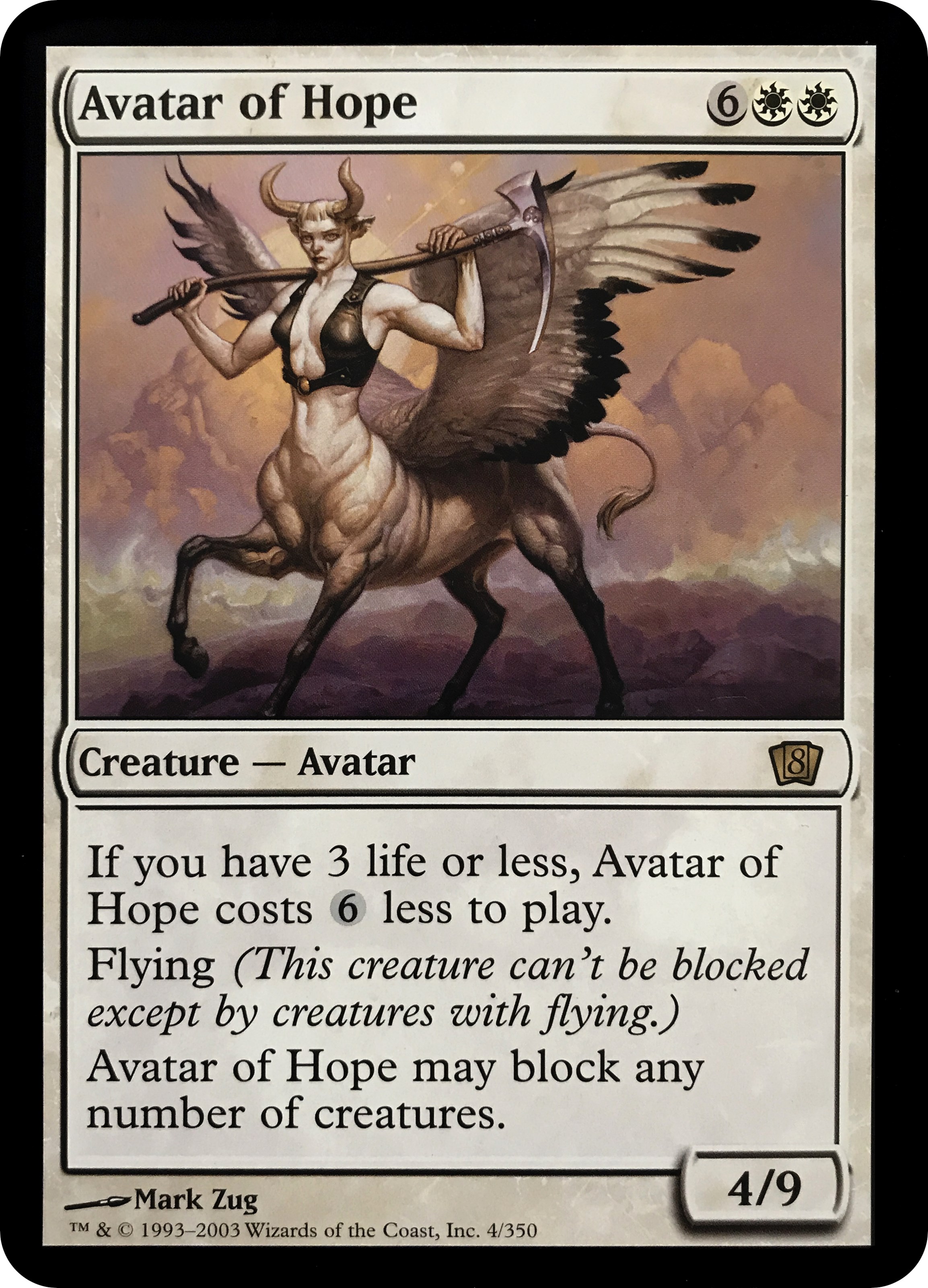 Avatar of Hope (8th Edition)