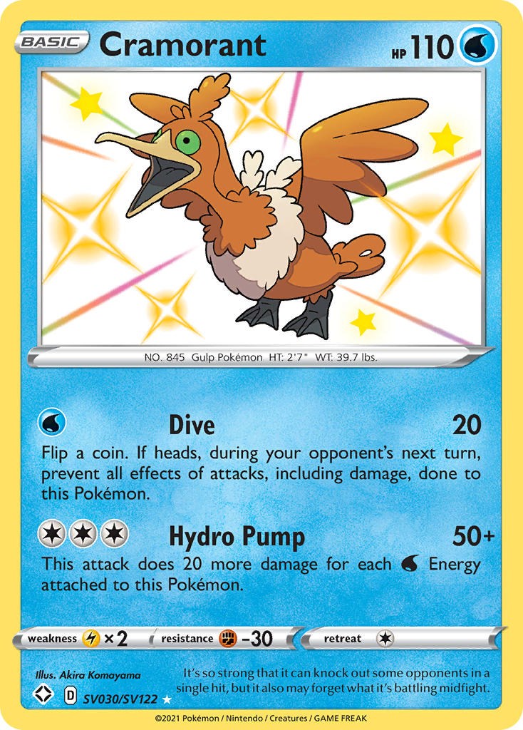 Cramorant card artwork