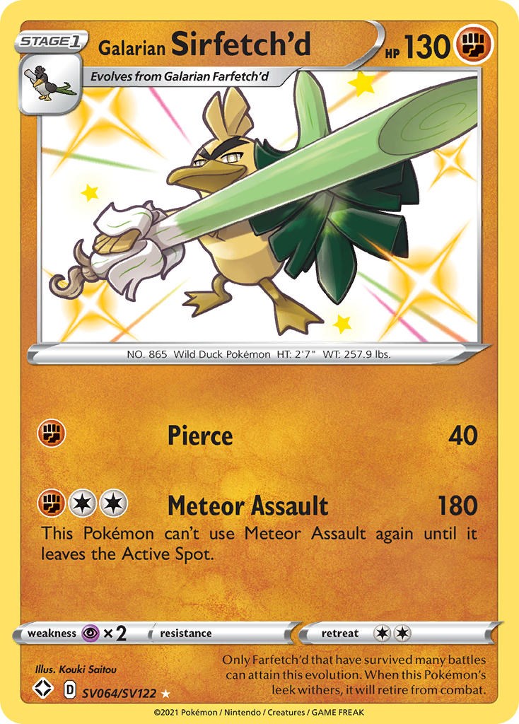 Galarian Farfetch'd - Shining Fates - Pokemon
