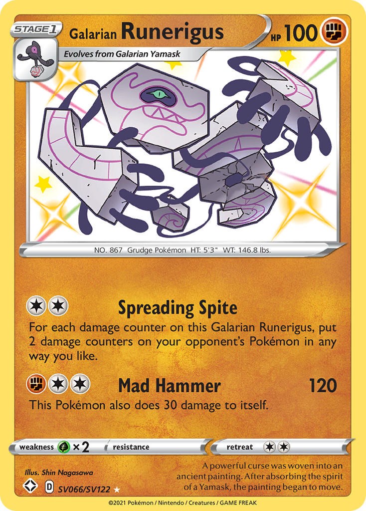 Galarian Runerigus card artwork