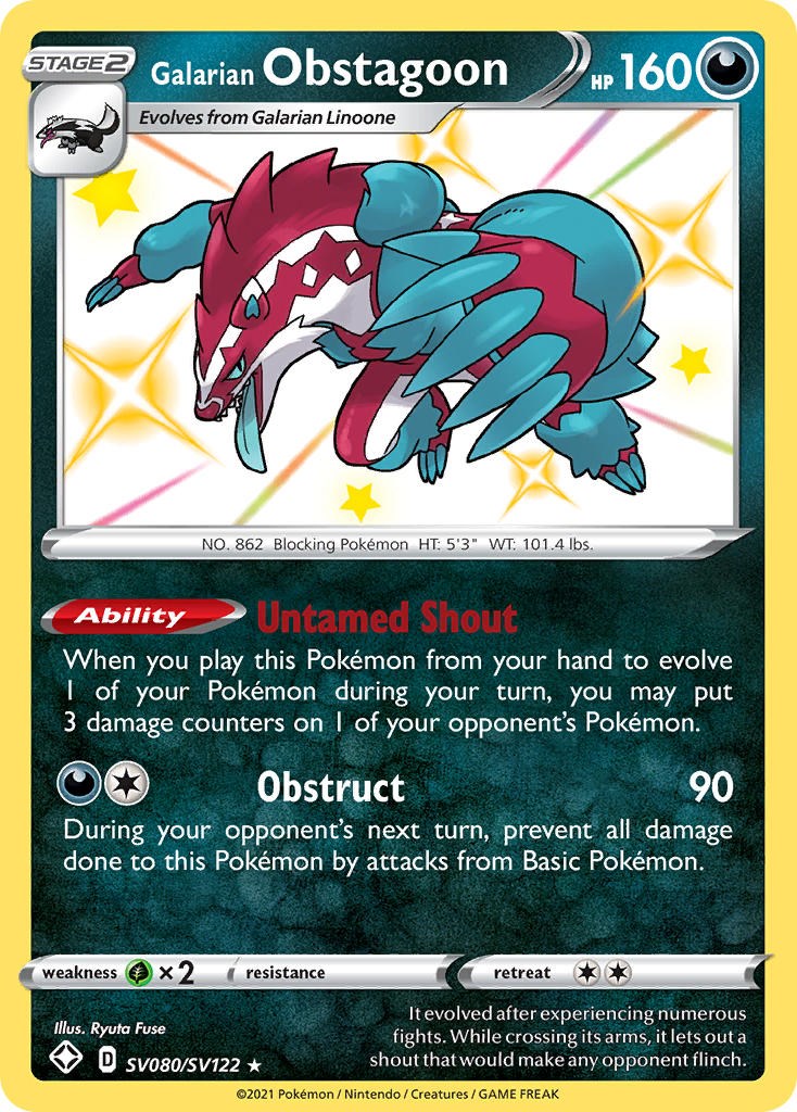 Galarian Obstagoon card artwork