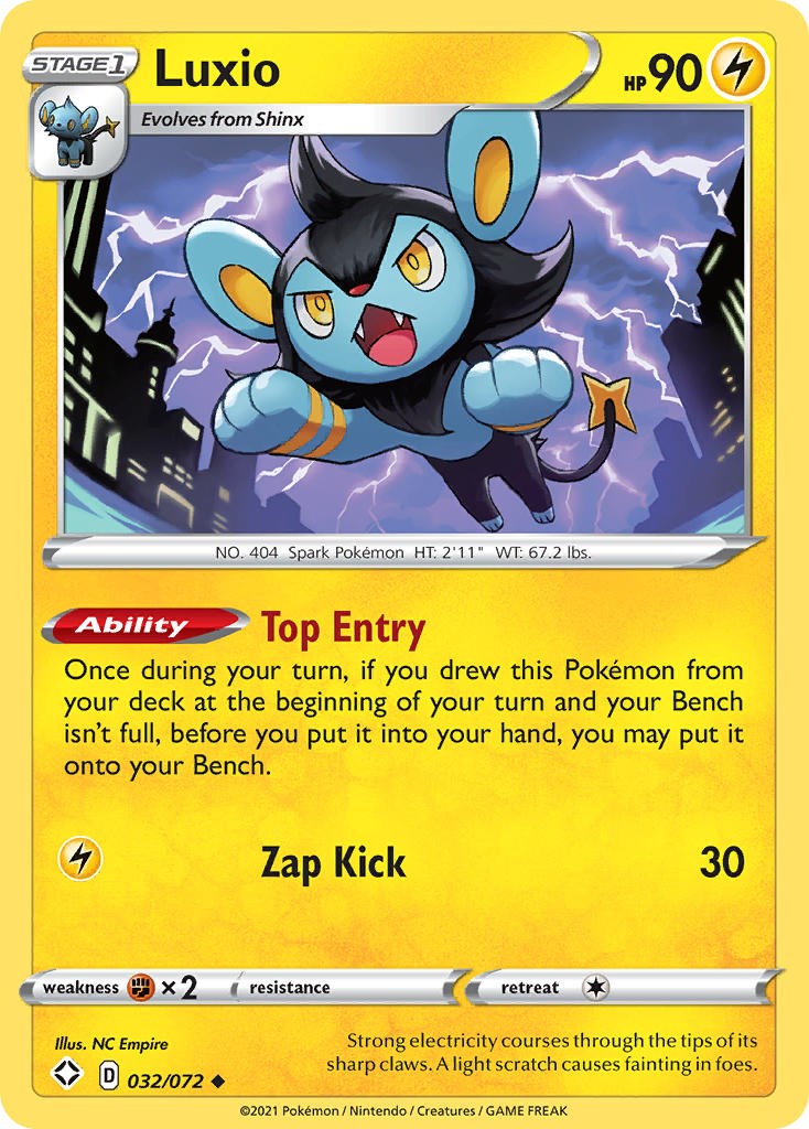 Luxio card artwork