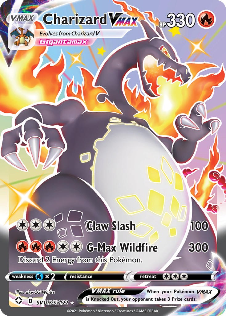 Pokemon Cards Shiny Charizard Vmax