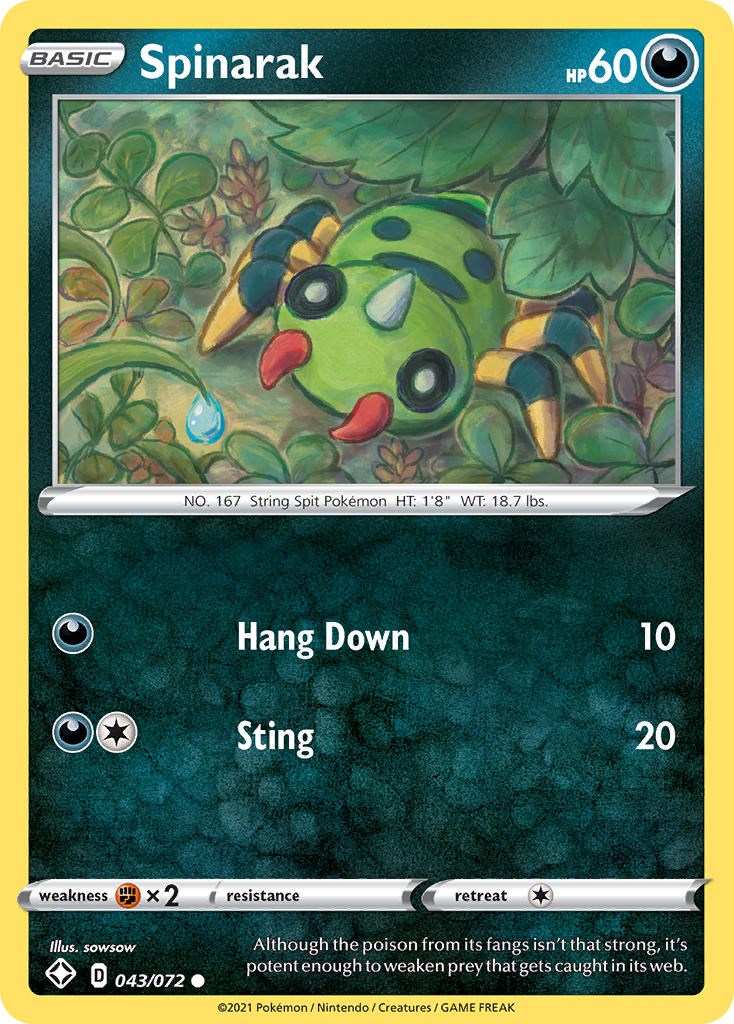 Spinarak card artwork
