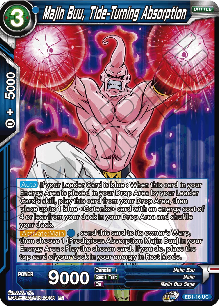 Energy boost 2024 majin buu