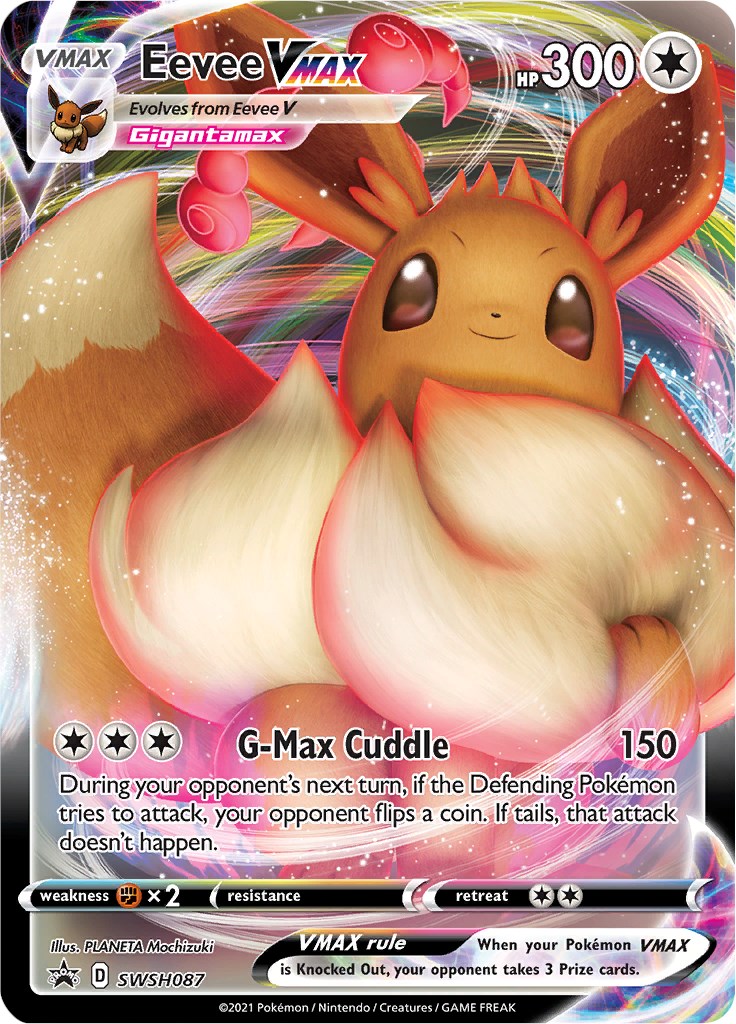 Eevee Giant Pokemon Card Print 