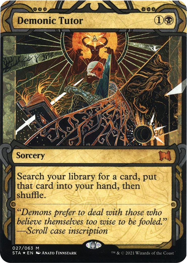 Demonic Tutor (Foil Etched) - Strixhaven: Mystical Archives 