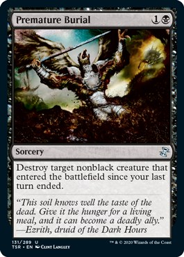 Premature Burial - Time Spiral: Remastered - Magic: The Gathering