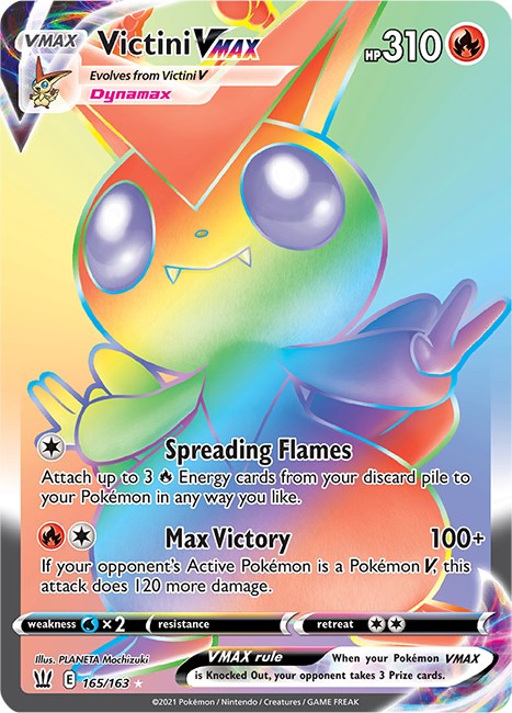 Details about   Victini VMAX Near Mint 22/163 Full Art Holo Rare Battle Styles 