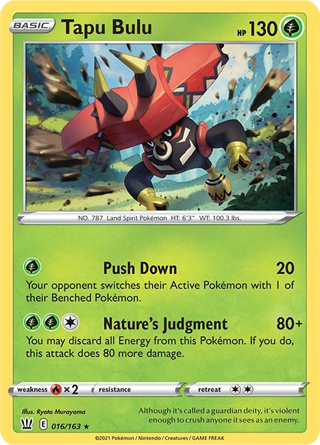 Auction Prices Realized Tcg Cards 2020 Pokemon Sword & Shield Tapu