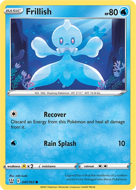 Frillish card artwork