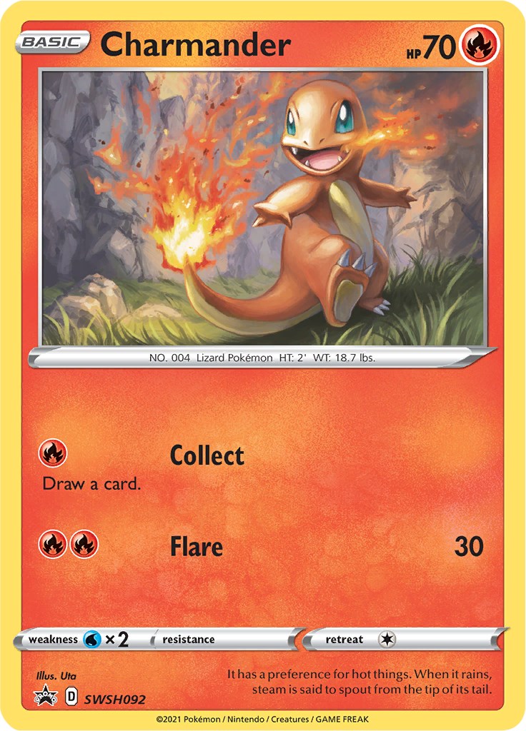 Charmander - SWSH092 - SWSH: Sword & Shield Promo Cards - Pokemon