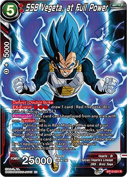 SSR Super Saiyan 2 Vegeta Dragon Ball Trading Cards CCG