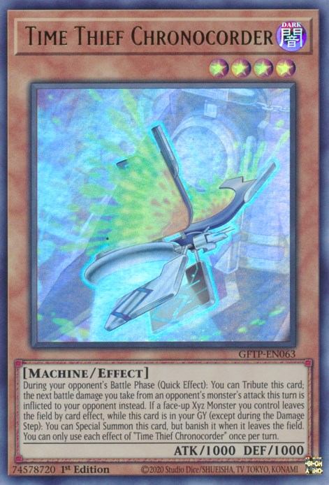 Yu-Gi-Oh! Karte „Time Thief Chronocorder“ – IGAS-EN018 – Common Unlimited