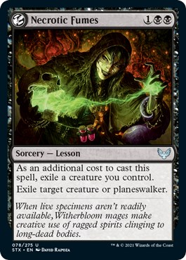 Necrotic Fumes - Strixhaven: School of Mages - Magic: The Gathering