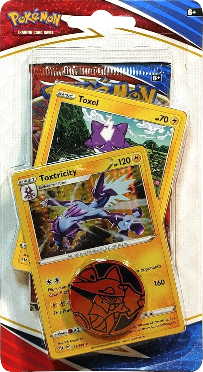 Battle Styles Premium Checklane Blister [Toxtricity] - SWSH05: Battle  Styles - Pokemon