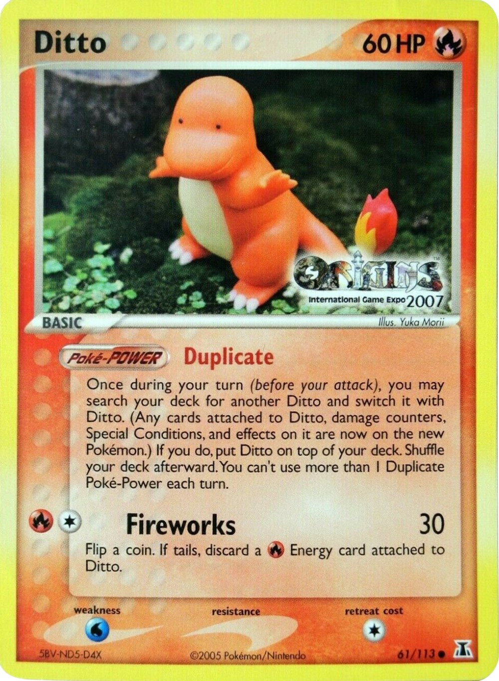 Carta de Jogo: Ditto (Pokémon TCG(Delta Species Set) Col:PKM-DSS-EN063