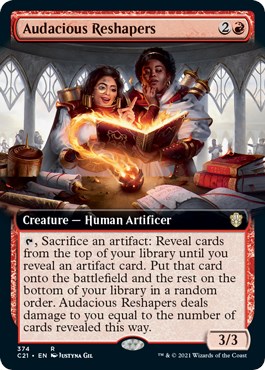 Audacious Reshapers (Extended Art) - Commander 2021 - Magic: The Gathering