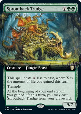 Sproutback Trudge (Extended Art) - Commander 2021 - Magic: The Gathering