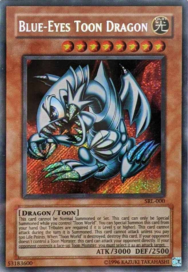 Blue-Eyes Toon Dragon (SRL-000) - Spell Ruler - YuGiOh