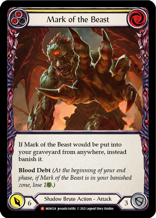 Mark of the Beast - Monarch - Flesh and Blood TCG