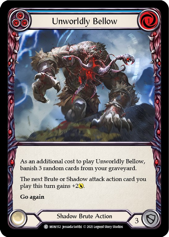 Unworldly Bellow (Blue) - Monarch - Flesh and Blood TCG