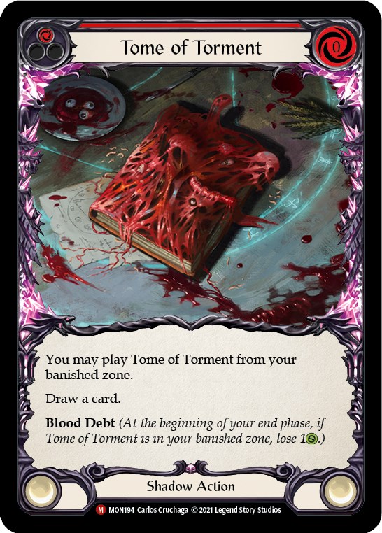 Tome of Torment - Monarch - Flesh Blood TCG