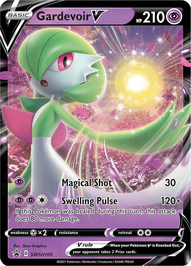 Gardevoir V - SWSH105 - Sword & Shield Promo Cards - Pokemon Card Prices &  Trends