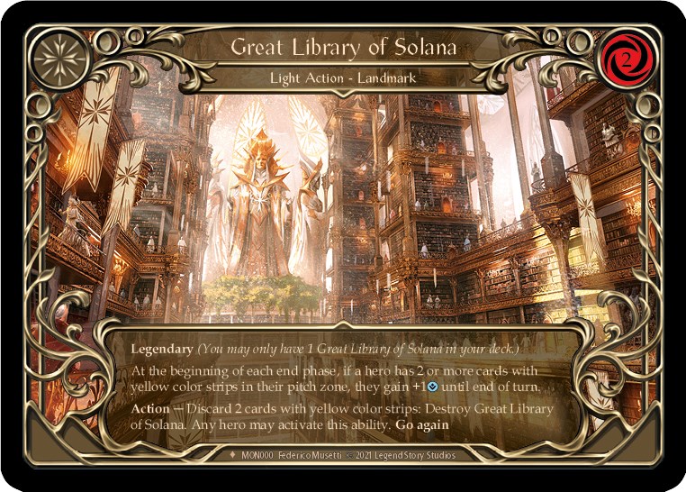 Great Library of Solana - Monarch - Flesh and Blood TCG