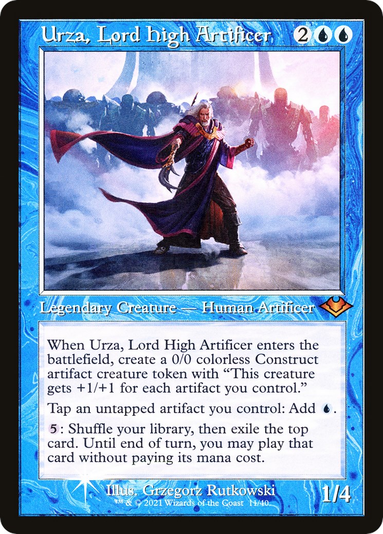 Urza, Lord High Artificer (Retro Frame) - Modern Horizons - Magic 