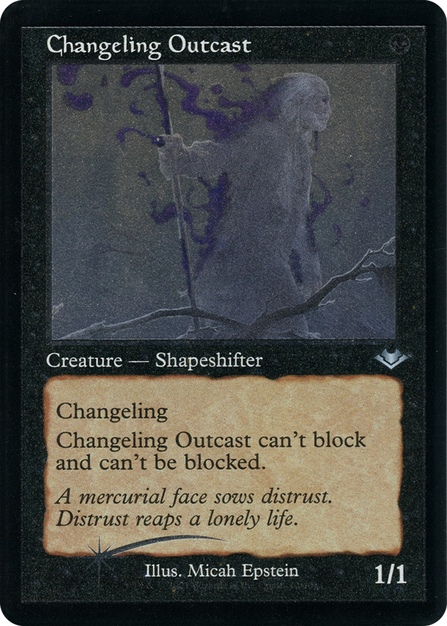 Changeling Outcast (Rainbow Foil) [Secret Lair Drop Series] main image 1